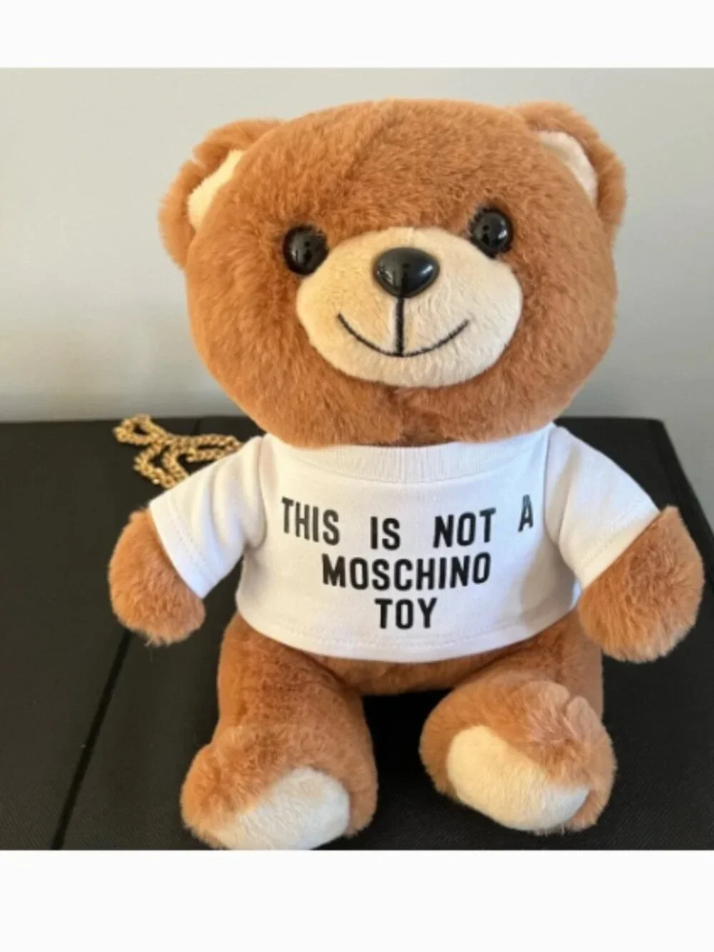 Moschino Teddy Bear Plush Crossbody Bag Coin Purse Clutch NWT Rare OS